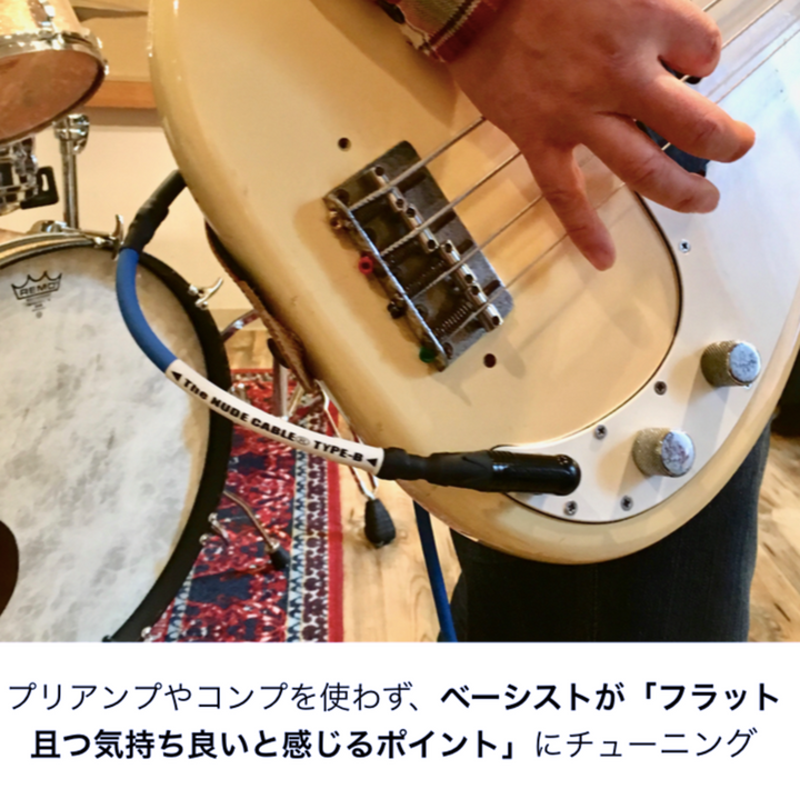 ベース専用シールドケーブル】NUDE CABLE Type-B 5m S-S 【ハイエンド